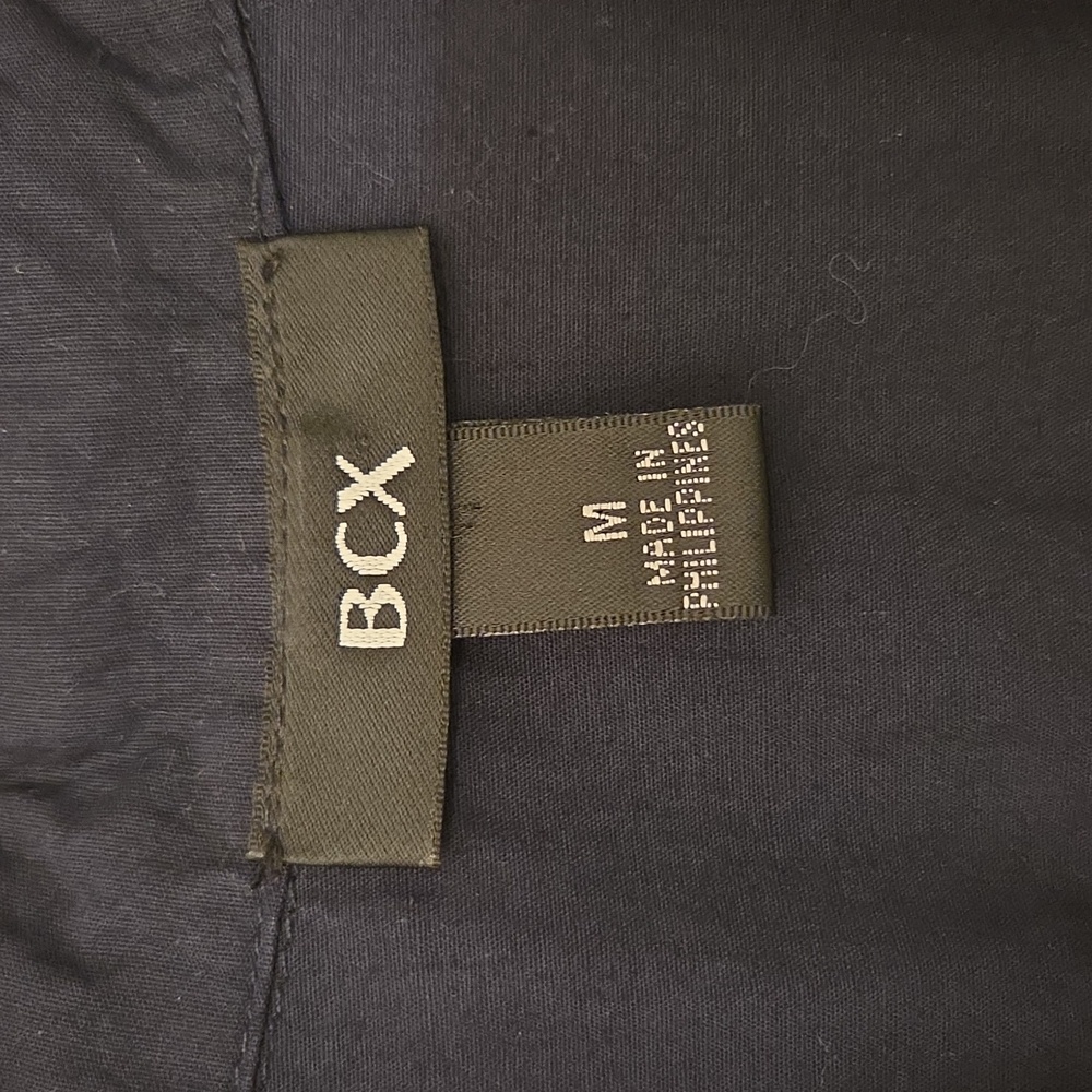 BCX Navy Sleeveless Button Up Dress with Belt Size M - Picture 4 of 10
